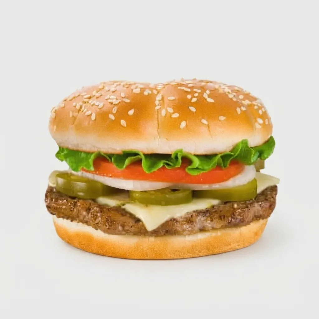 Jalapeño Pepper Jack Cheeseburger